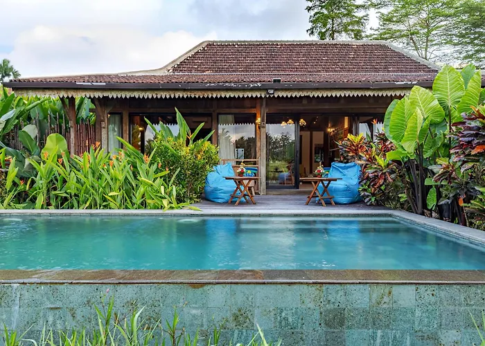 An Unique 3 Bdr Overlooking Rice Paddies Villa Ubud